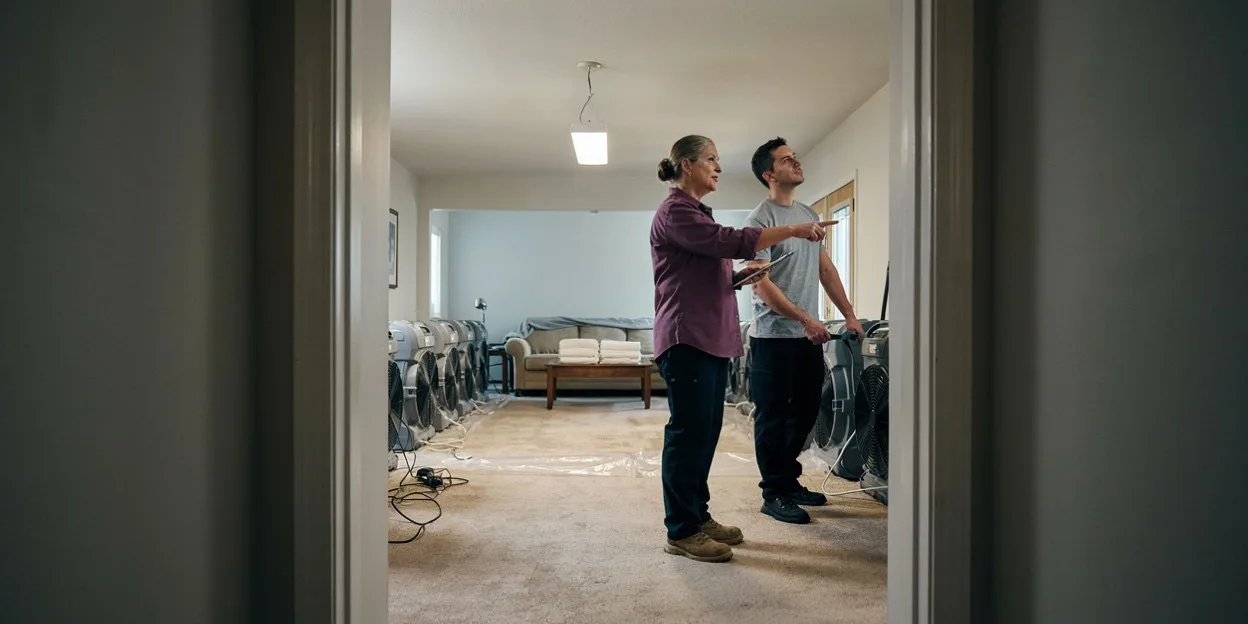 Water damage restoration in Tejon Ranch, CA
